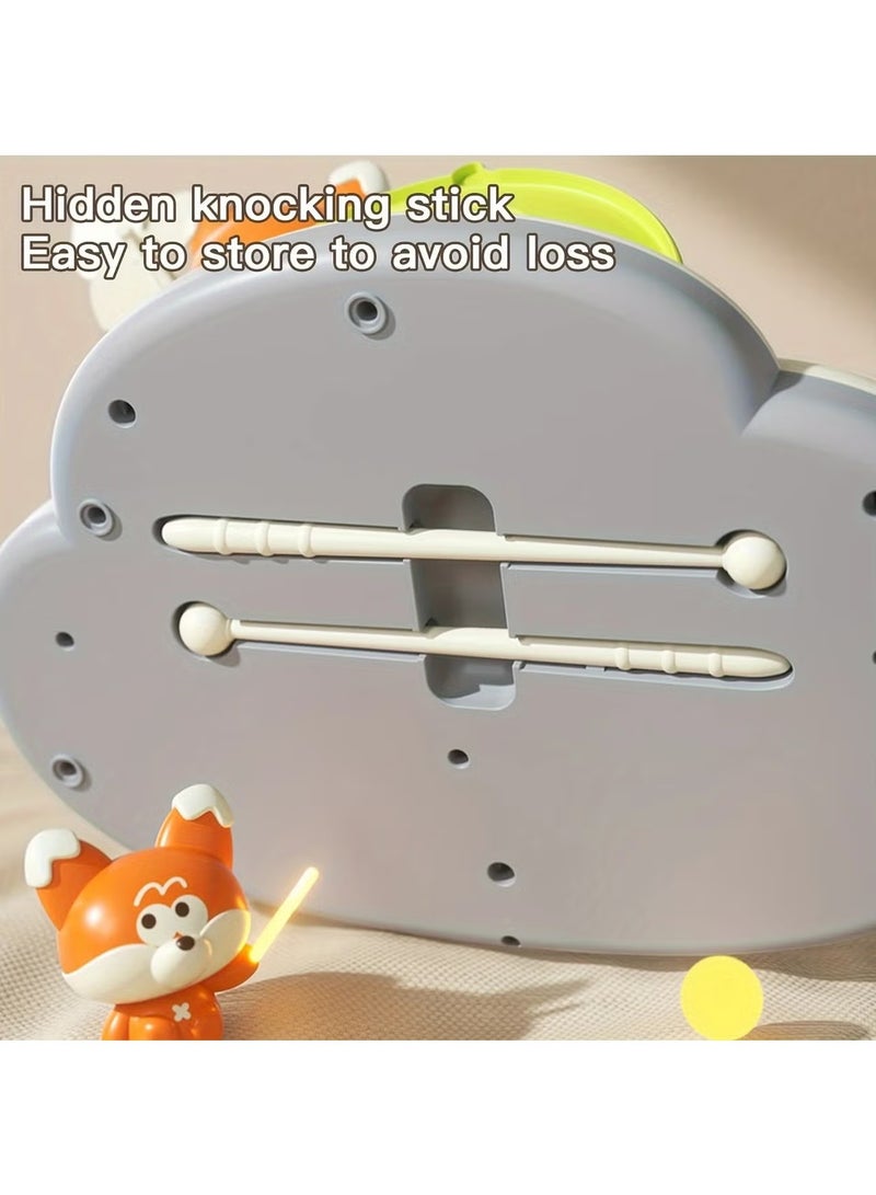 Hihonor 2-in-1 Piano & Xylophone Toy, 8-Key Multicolor Musical Instrument with 12 Songs, Rabbit Design, Kids Educational Sensory Learning Toy, for Toddlers Boys & Girls - Image 3